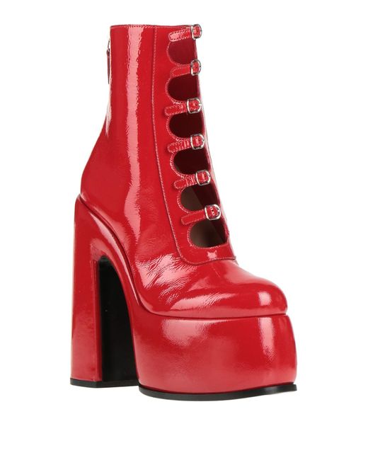 Casadei Red Ankle Boots