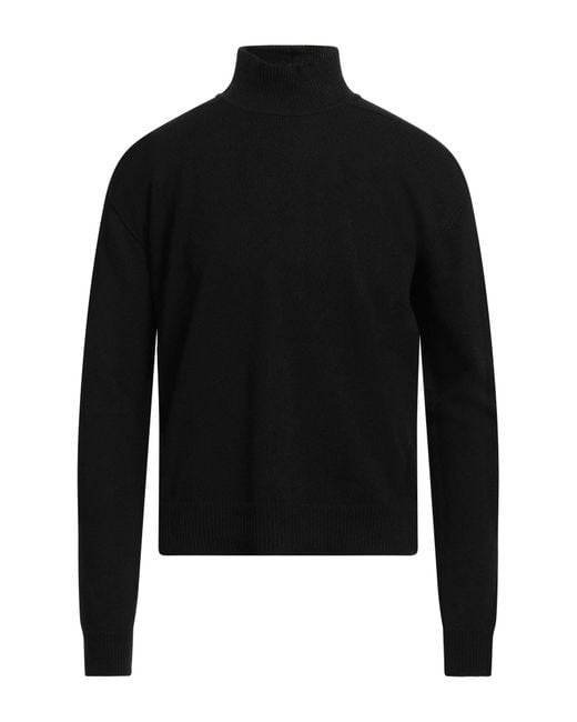 Cuello Alto Rick Owens de hombre de color Black