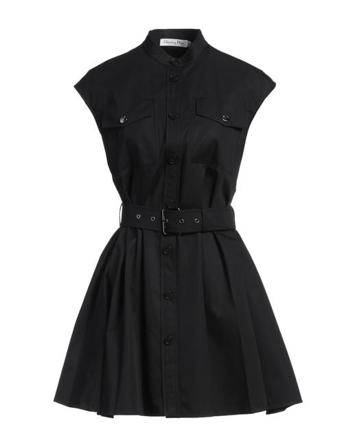 Dior Black Mini Dress Cotton