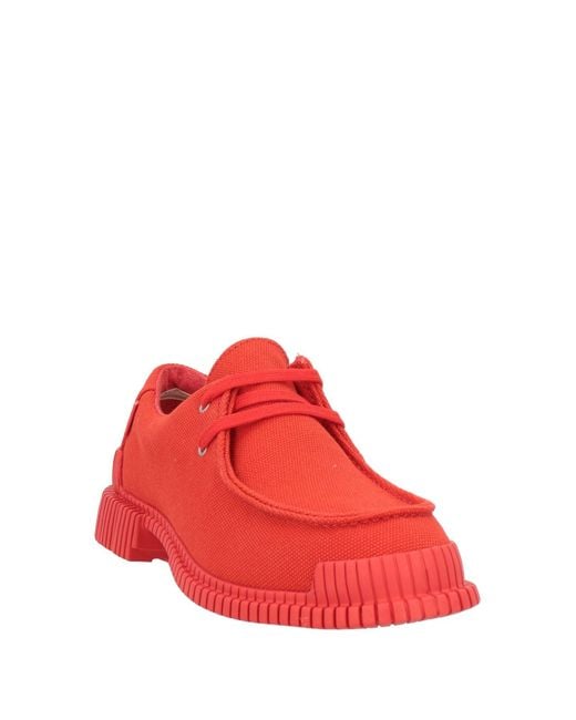 Camper Red Lace-up Shoes