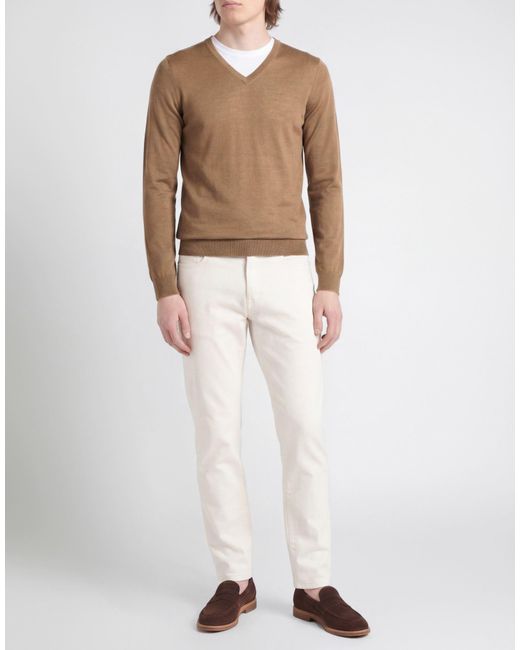 PAOLO RAGAZZINI Brown Light Sweater Wool for men