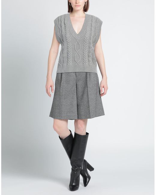 Pullover Oval Square de color Gray