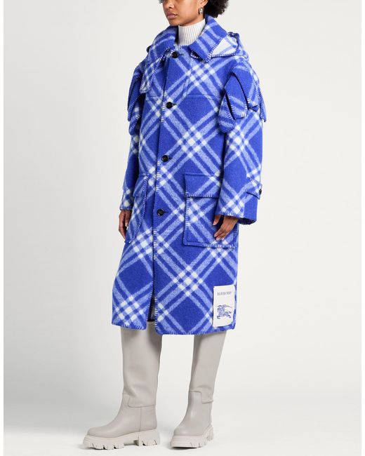 Burberry Blue Coat Wool