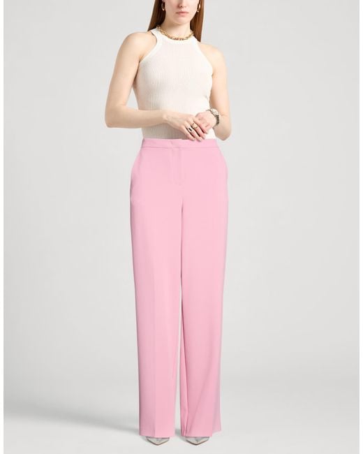 Pinko Pink Pants Polyester, Elastane