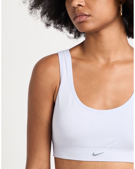 Nike White Lilac Top Nylon, Elastane, Polypropylene, Polyamide