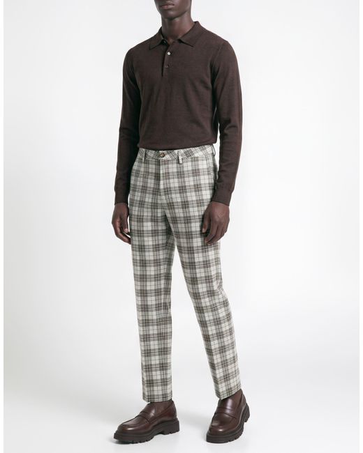 Squad² Gray Pants Cotton, Elastane for men