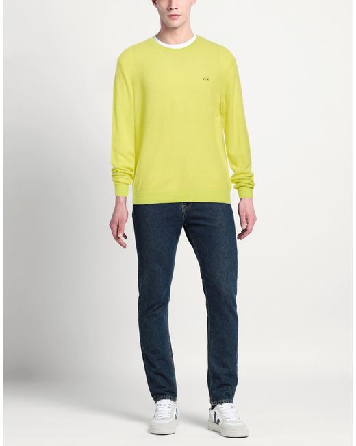 Sun 68 Yellow Sweaters for men
