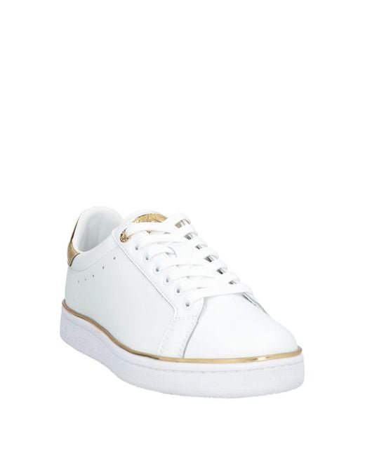 EA7 White Sneakers Cow Leather