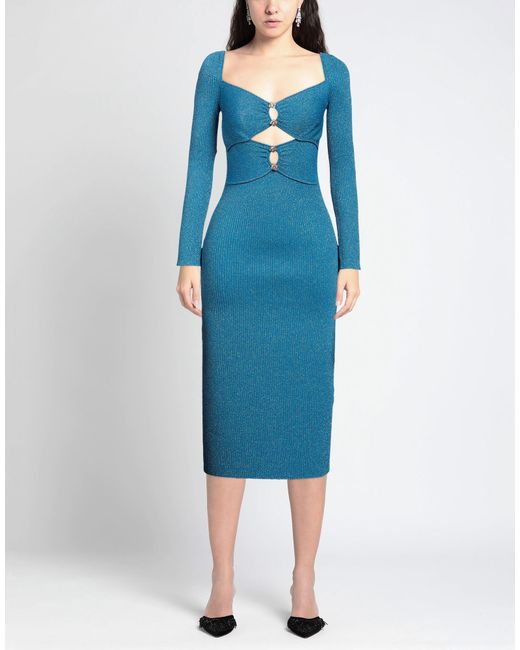Vestito Midi di Self-Portrait in Blue
