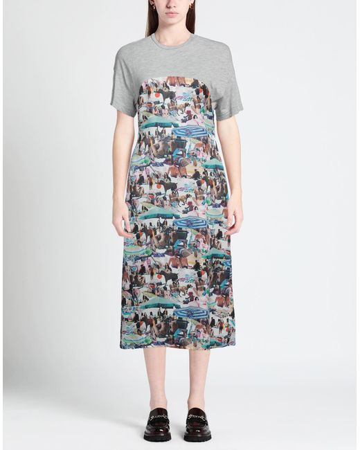 Bimba Y Lola Gray Midi-Kleid