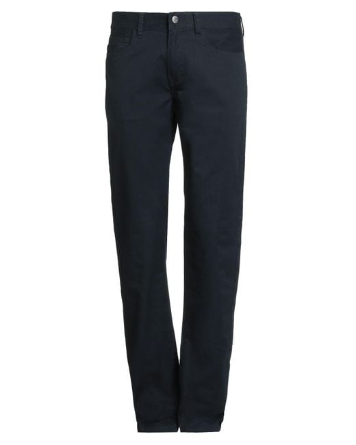 ARMANI EXCHANGE Blue Pants Cotton, Elastane for men