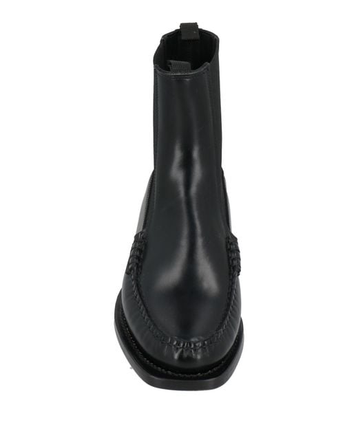 Hereu Black Ankle Boots Leather