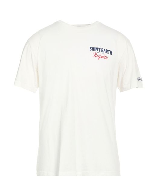 Mc2 Saint Barth White T-Shirt Cotton for men