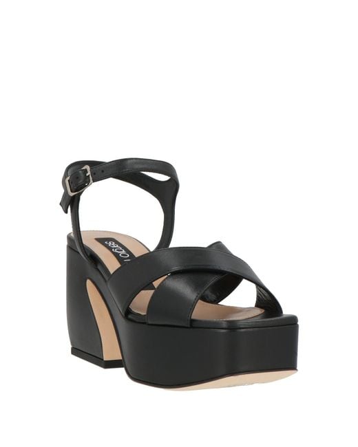 Sergio Rossi Black Sandals Leather