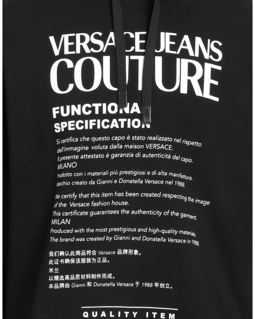 Versace Jeans Couture Black Sweatshirt for men