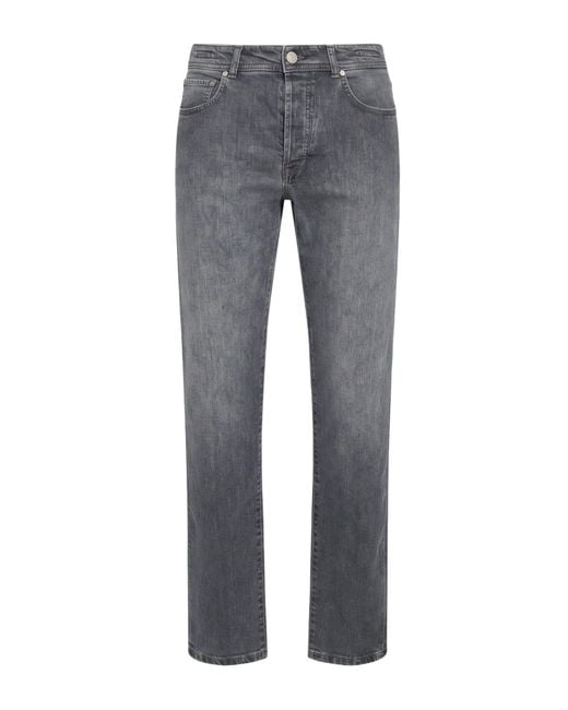 Barba Napoli Gray Jeans Cotton, Elastane for men