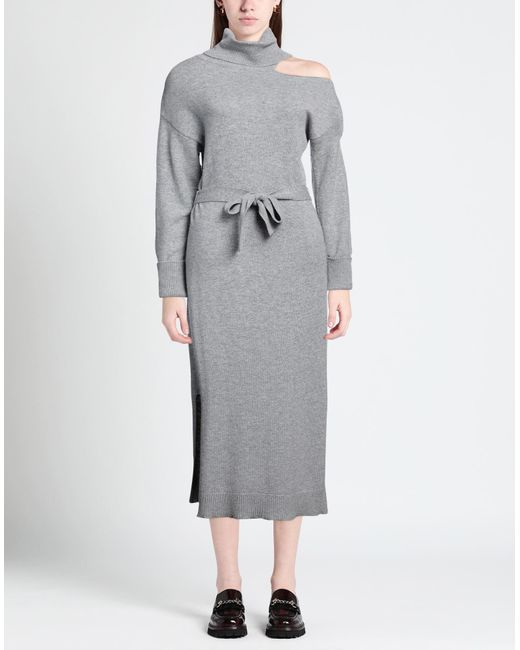 PAIGE Gray Midi Dress