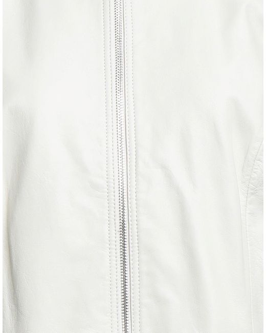 Peuterey White Jacket Leather