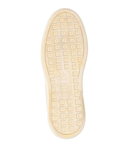 RUN OF Natural Sneakers Leather