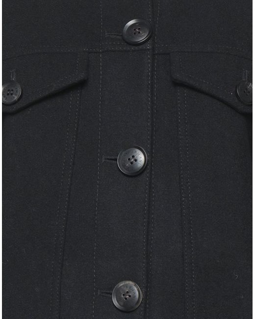 Emporio Armani Synthetic Coat in Black - Lyst
