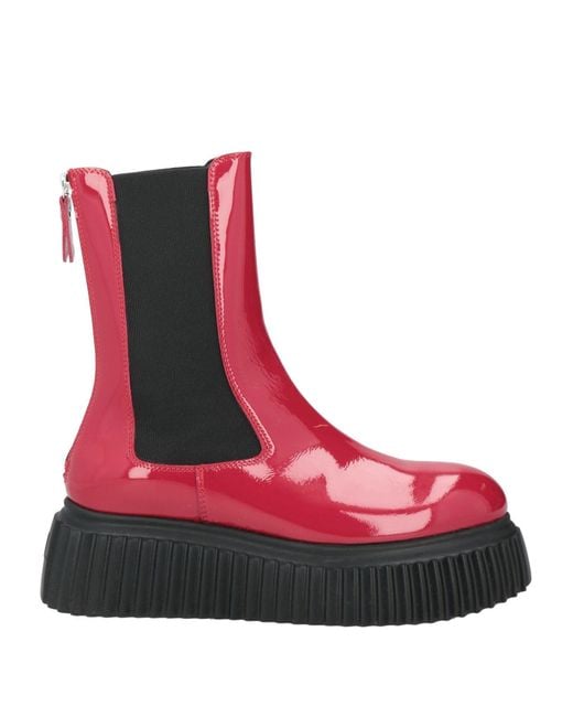 Agl Attilio Giusti Leombruni Red Ankle Boots