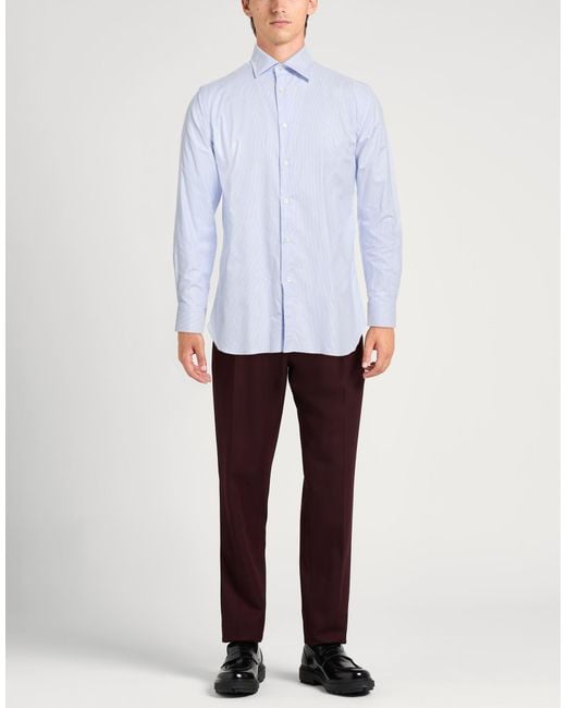 Truzzi Blue Shirt Cotton for men