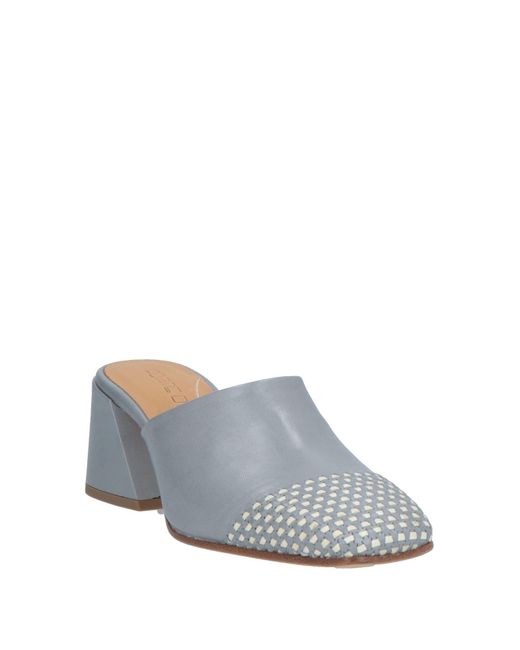 Pomme D'or Gray Mules & Clogs