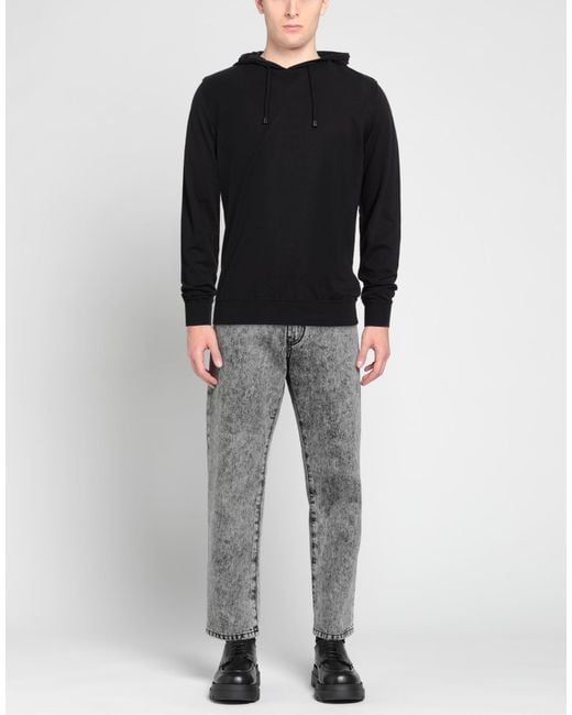 FILIPPO DE LAURENTIIS Black Sweatshirts for men