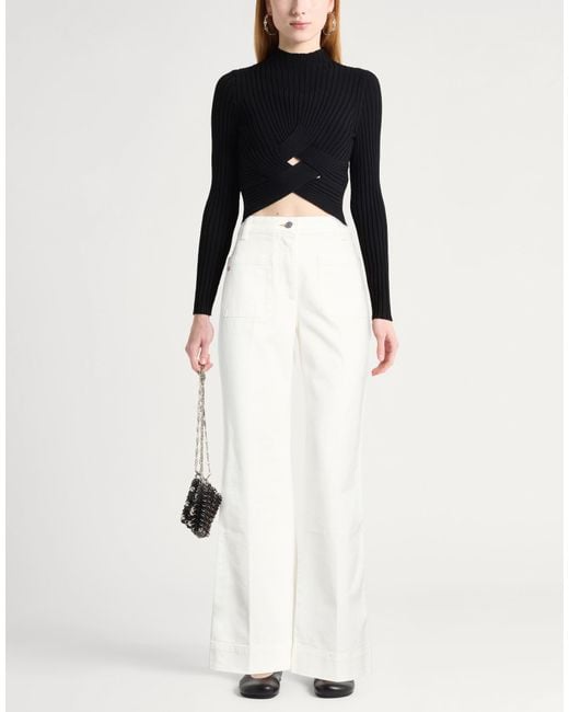 Victoria Beckham White Ivory Jeans Cotton