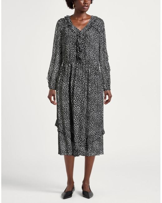 Marc Cain Gray Midi-Kleid
