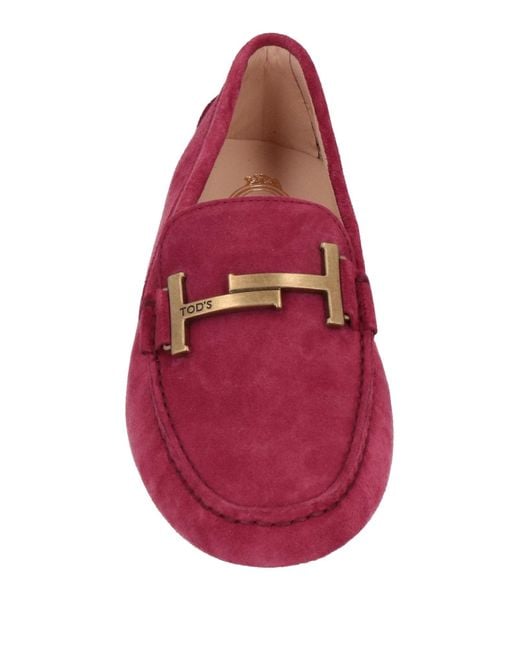Tod's Red Loafers