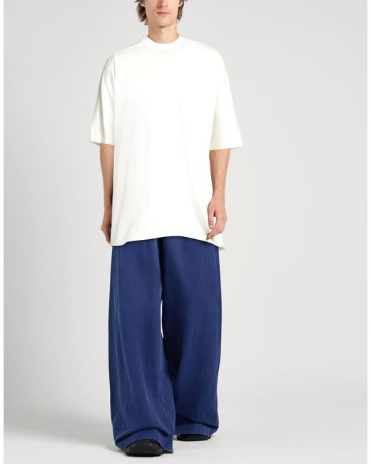 Rick Owens White T-Shirt for men