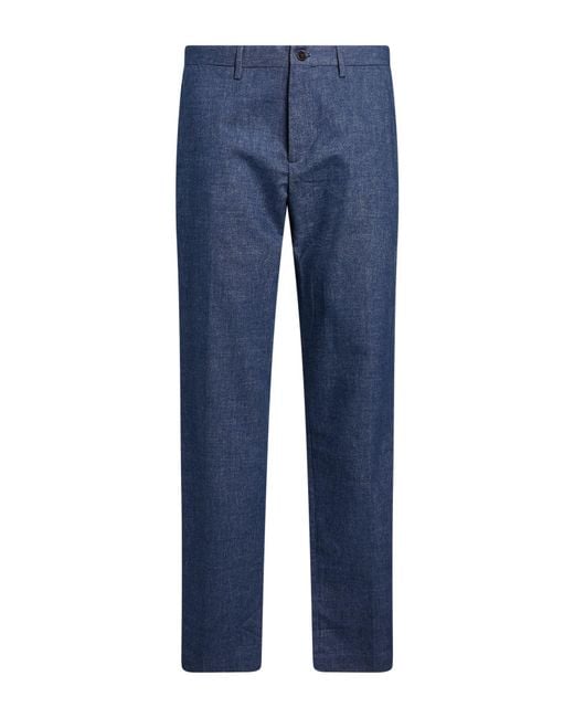 Tommy Hilfiger Blue Pants Cotton, Polyester, Viscose, Elastane for men