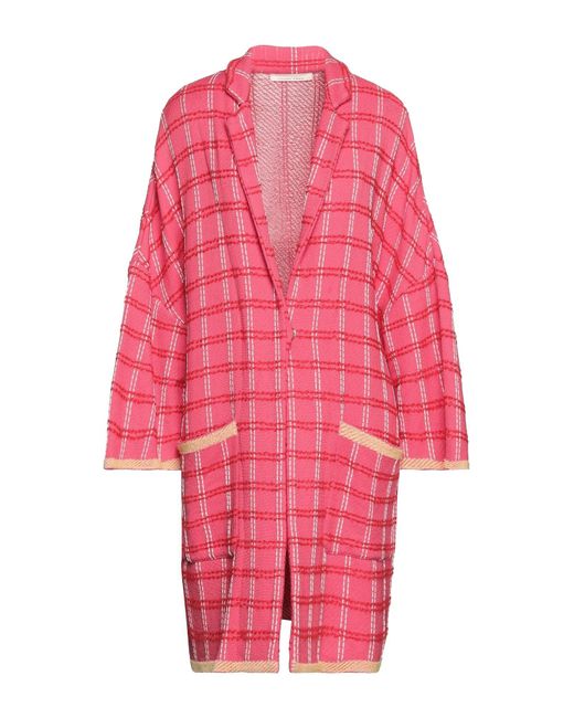 Liviana Conti Pink Overcoat & Trench Coat