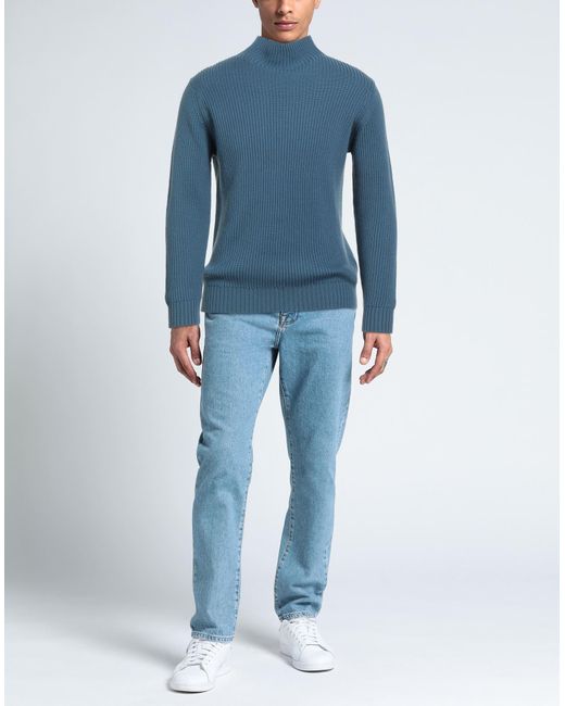FILIPPO DE LAURENTIIS Blue Turtleneck for men