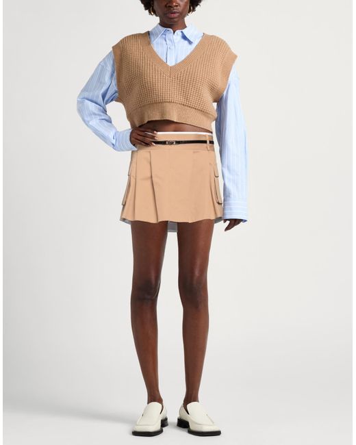 Maje Natural Mini Skirt