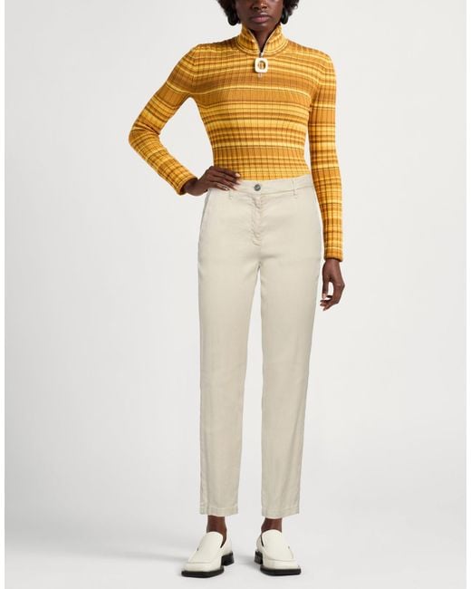 Jacob Cohen Natural Pants Linen, Lyocell, Elastane, Cotton