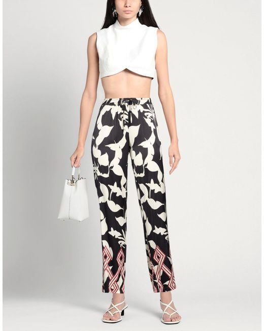 Fred Mello White Pants Viscose, Elastane