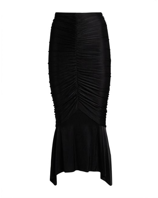 Alexandre Vauthier Black Midi Skirt Viscose, Elastane
