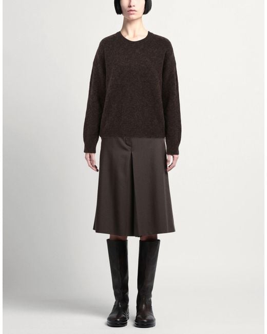 Weekend by Maxmara Brown Dark Sweater Alpaca Wool, Polyamide, Wool, Elastane