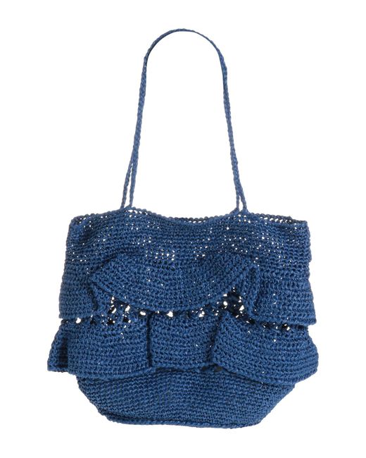 Maria La Rosa Blue Shoulder Bag