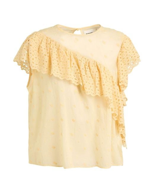 Isabel Marant Natural Top Cotton