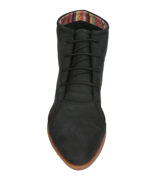 The Flexx Black Ankle Boots Leather