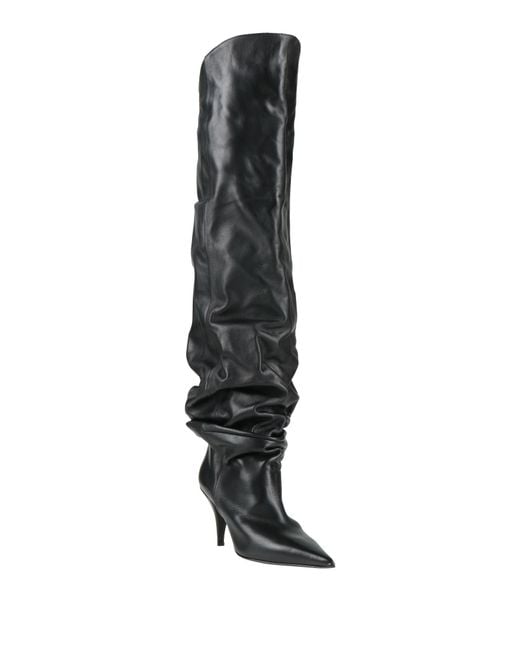 Strategia Black Boot Leather