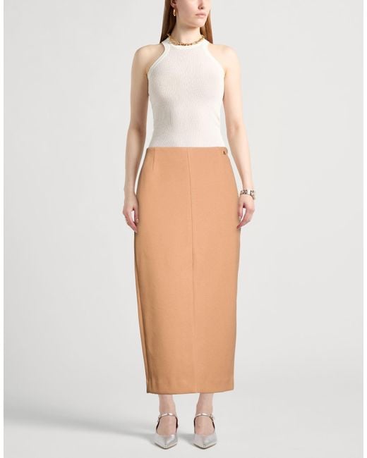 Twinset Orange Maxi Skirts