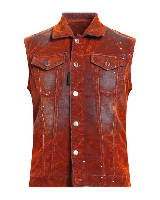 DSquared² Red Denim Outerwear for men