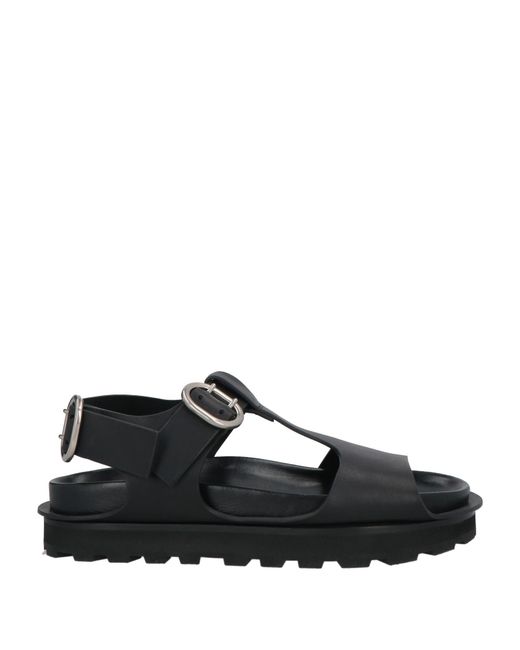 Jil Sander Black Sandals Cowhide