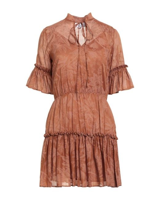 Gaelle Paris Brown Mini Dress