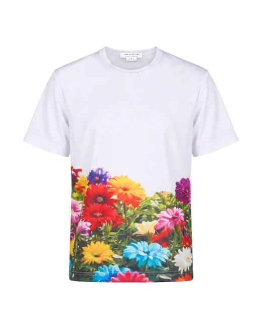 Comme des Garçons White T-Shirt Polyester