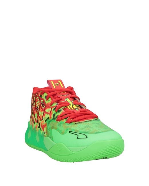 PUMA Green Sneakers Textile Fibers for men